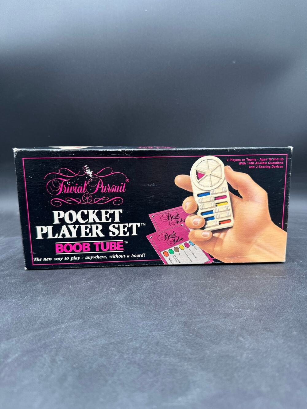 1987 Trivial Pursuit Boob Tube Pocket Player Set 80s Adult Teen Retro Game Night